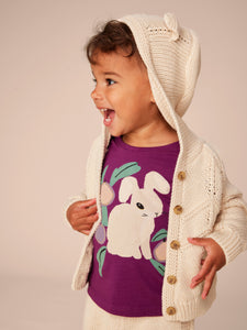 Creature Comfort Baby Cardigan - Oatmeal Heather