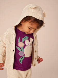 Creature Comfort Baby Cardigan - Oatmeal Heather