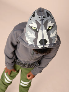 Wolf Head Hoodie - Thunder