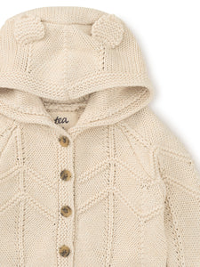 Creature Comfort Baby Cardigan - Oatmeal Heather