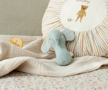 Load image into Gallery viewer, Lullaby Friends, Elephant Rattle - Light Dusty Blue
