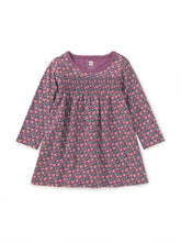 Load image into Gallery viewer, Smocked Empire Baby Dress - Apple Ditsy
