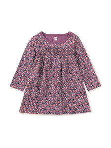 Smocked Empire Baby Dress - Apple Ditsy