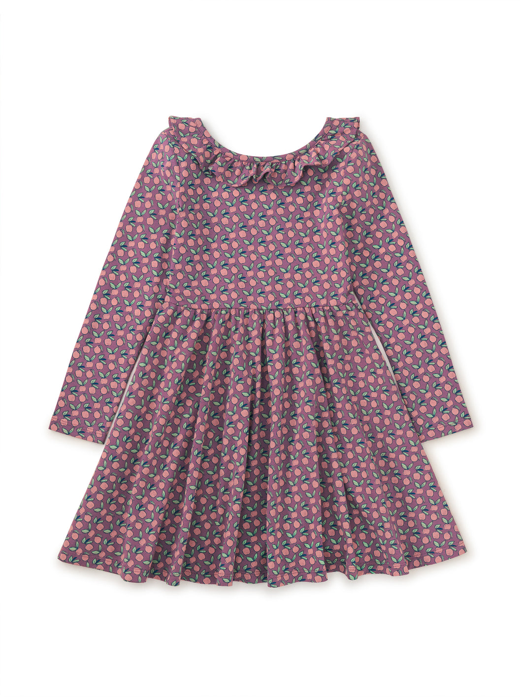 Ruffle Collar Ballet Dress - Apple Ditsy