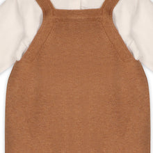 Load image into Gallery viewer, Bear Sweater Knit Baby Overall &amp; Bodysuit Set - Organic Chai Spice
