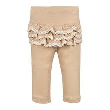 Load image into Gallery viewer, Pima Cotton Ruffle Tush Legging - Solid Cocoa
