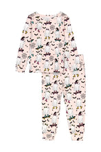 Load image into Gallery viewer, Kids Bamboo Pajamas - Ghouls Night Out - Halloween - Coral
