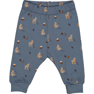 Deer Printed Sweatpants - Stormy Blue/Shade/Bark