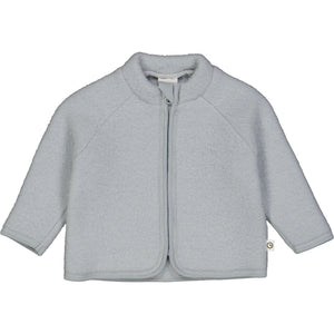 Woolly Jacket In Merino Wool Fleece - Jasmin Blue