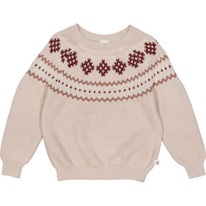 Knit Jacquard Sweater - Nightingale