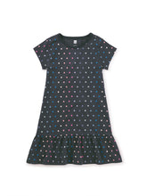 Load image into Gallery viewer, Ruffle Hem Dress - Rainbow Stars
