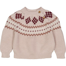 Load image into Gallery viewer, Knit Jacquard Sweater - Nightingale
