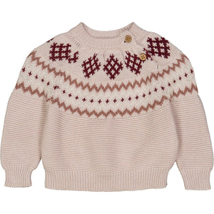 Knit Jacquard Sweater - Nightingale