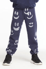 Load image into Gallery viewer, Jogger Pants - Navy With Smiles
