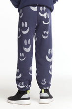 Load image into Gallery viewer, Jogger Pants - Navy With Smiles
