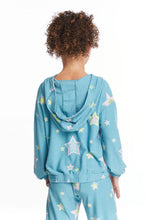 Load image into Gallery viewer, Star Child Sweatshirt With Hood - Light Blue
