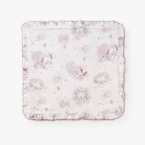 Fairytale Wonderland Organic Muslin Security Blankie - Violet Ice 20x20