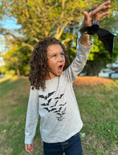 Load image into Gallery viewer, Cherokee Raglan Printed Tee - Grey Bats
