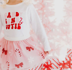 Candy Cane Cutie Sequin Christmas Tutu