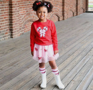 Candy Cane Cutie Sequin Christmas Tutu