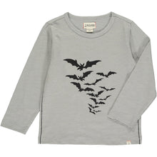 Load image into Gallery viewer, Cherokee Raglan Printed Tee - Grey Bats
