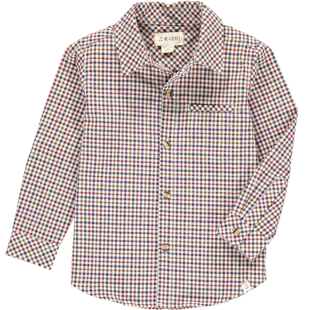 Atwood Woven Shirt - Brown/Beige Plaid