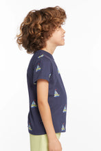 Load image into Gallery viewer, Sailboat Short Sleeve Tee Shirt - Navy
