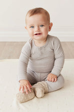 Load image into Gallery viewer, Organic Cotton Modal Long Sleeve Bodysuit - Icicle Marle
