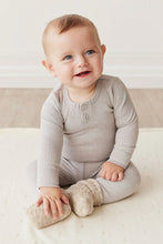 Load image into Gallery viewer, Organic Cotton Modal Long Sleeve Bodysuit - Icicle Marle
