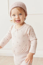 Load image into Gallery viewer, Organic Cotton Long Sleeve Bodysuit - Meredith Violet
