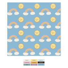 Load image into Gallery viewer, Print Fooite With 2 Way Zipper - Sunshine And Rainbows
