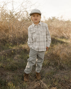 Collared Long Sleeve Shirt - Rustic Plaid