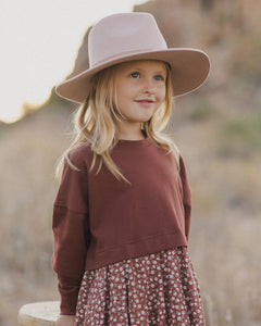 Sweatshirt Dress - Rosette