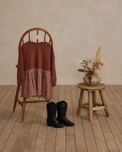 Sweatshirt Dress - Rosette