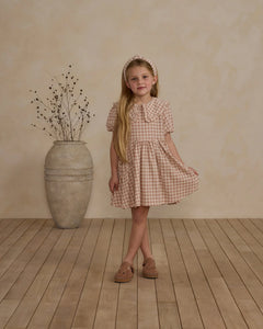 Camille Dress - Pink Gingham