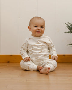 Long Sleeve Tee + Pant Set - Reindeer