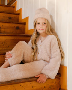 Fuzzy Knit Set - Blush