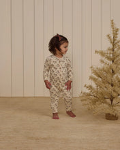 Load image into Gallery viewer, Organic Long John Pajamas - Holiday Floral
