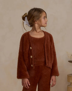 Fuzzy Knit Set - Brick