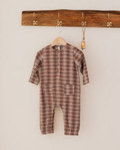 Load image into Gallery viewer, Long Sleeve Woven Jumpsuit - Autumn Plaid
