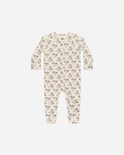 Load image into Gallery viewer, Organic Long John Pajamas - Holiday Floral
