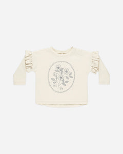 Ruffle Long Sleeve Tee - Wildflower