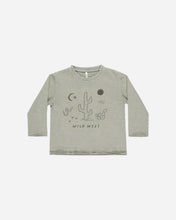 Load image into Gallery viewer, Raw Edge Long Sleeve Tee - Wild West
