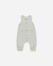 Load image into Gallery viewer, Woven Jumpsuit - Sage Check
