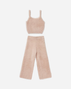 Fuzzy Knit Set - Blush