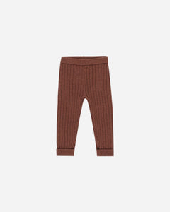 Cuffed Legging - Brick