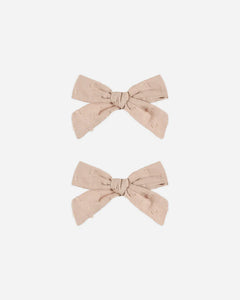 Bows, Set Of 2 - Blush