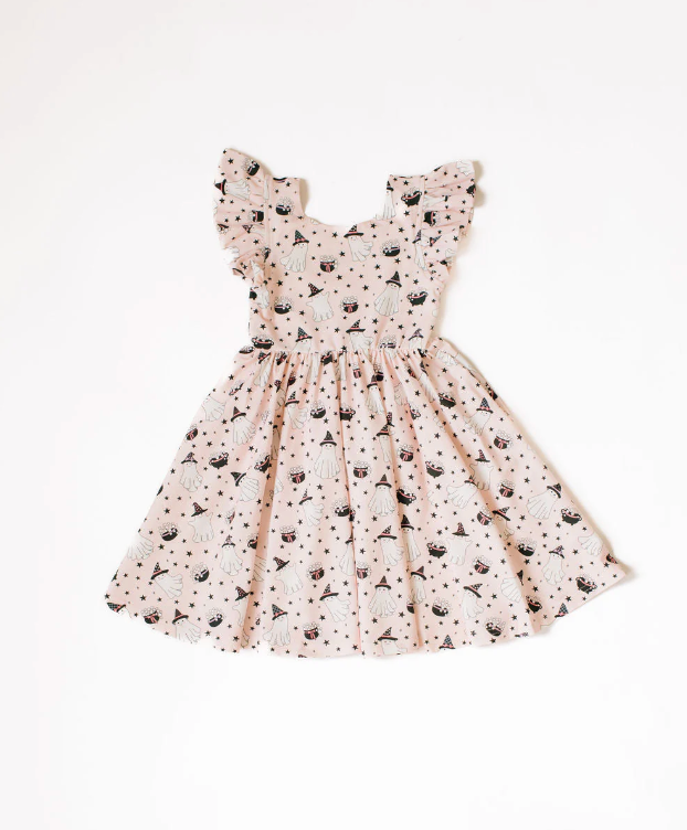 Olivia Twirl Dress In Pink Cauldron