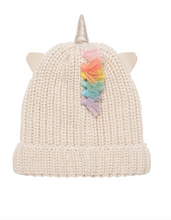 Load image into Gallery viewer, Rainbow Unicorn Knitted Hat
