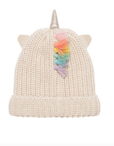 Rainbow Unicorn Knitted Hat